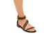 Sandali bassi neri con applicazione di perline Swish Jeans, Donna, SKU w041000442, Immagine 0